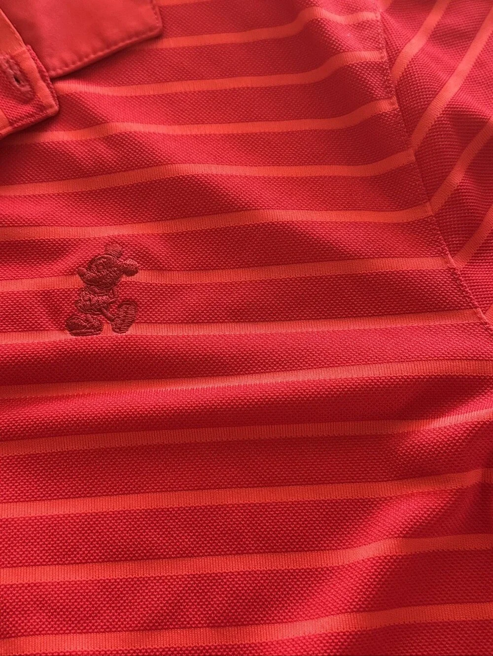 Nike Red Striped Polo Shirt